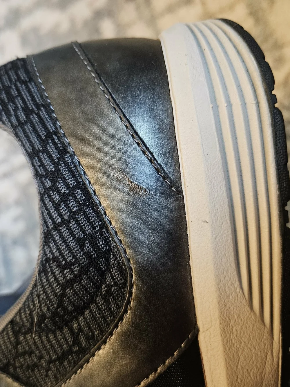 Rockport Women's Black and Gray Athletic Sneakers